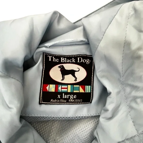Black Dog Light Blue Women’s XL Raincoat Full Zip Hood Adjustable Wrist - Picture 8 of 9